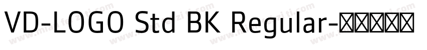 VD-LOGO Std BK Regular字体转换